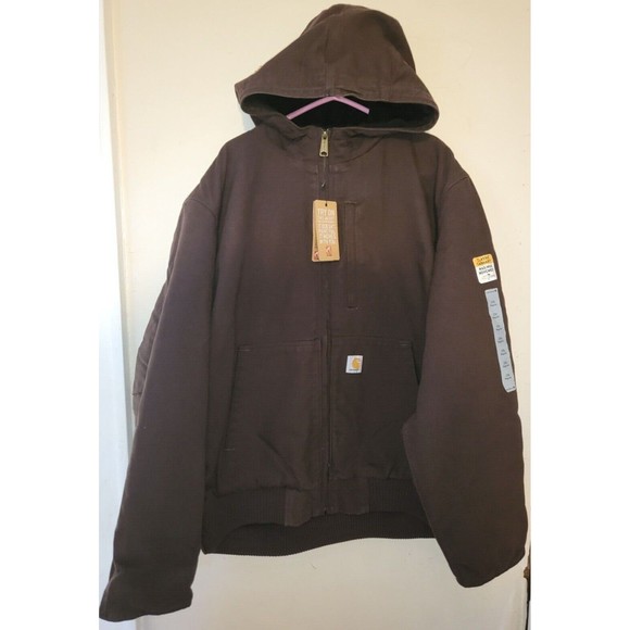 Carhartt Men's Full Swing Armstrong Active Jacket brown Size regular 2xl - Picture 2 of 10